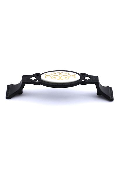 Badem10 Palmira (96MM-9.6CM) Capac sertar de bucătărie din metal negru Club