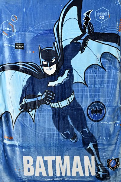 Batman Raschel Blanket - Batman, Blue Color-BL/BA/24/C4