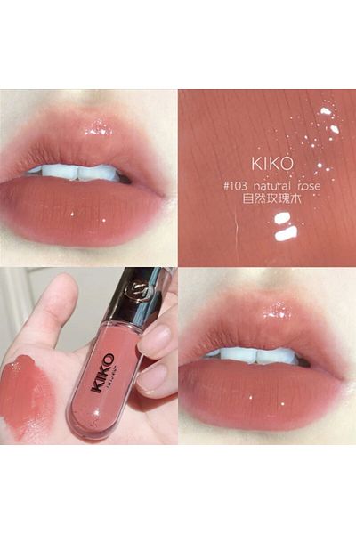 Kiko أحمر شفاه سائل - غير محدود ذو ملمس مزدوج 103 وردي طبيعي 6 مل 8025272623315