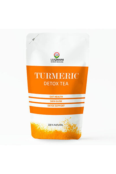 LUQMAN شاي الكركم لإزالة السموم، عبوة 50 جرام، 30-35 كوبًا، لإزالة السموم من الجسم