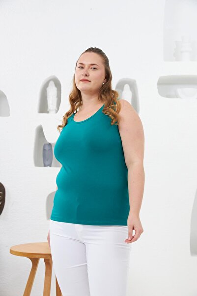 RMG Hscstore Γυναικείο Πράσινο Μπλουζάκι Μεγάλου Μεγέθους - O4052