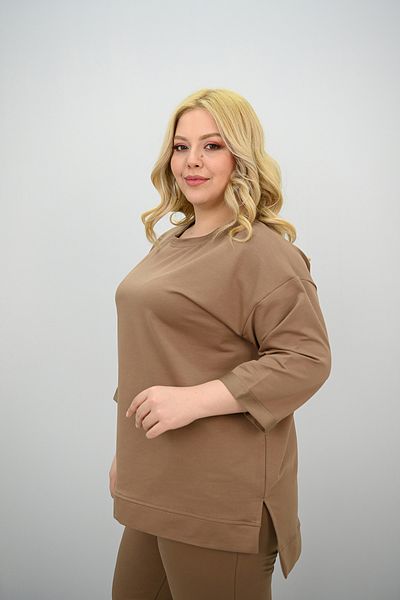 Koza Butik Γυναικείο Σετ Φούτερ με λαστιχένιο μανίκι τριών τετάρτων 8185-25