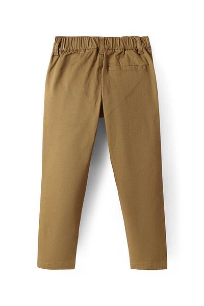 Pine kids Pine Kids Cotton Woven Full Length Solid Colour Trouser - Tan