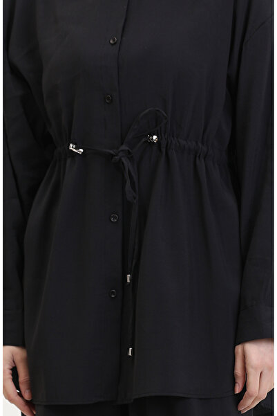 sefamerve Modal Fabric Tunic & Pantalon, Black 4064-05 Set