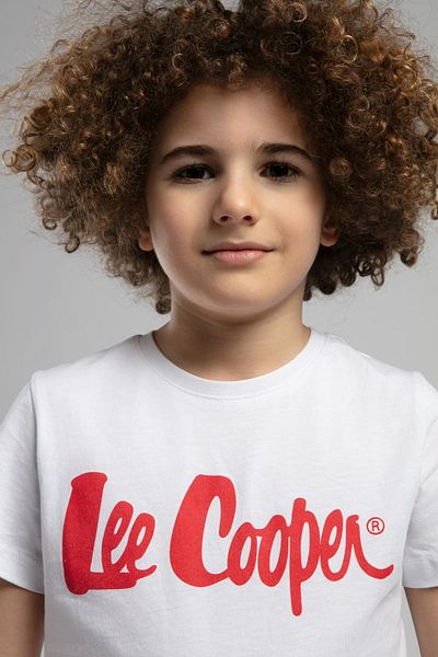 Lee Cooper Londonlogo boy's t-shirt white-k