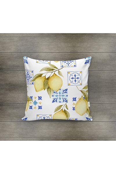 Evmila Husa de perna din catifea cu tema primavara 43x43 Cm Imprimare pe doua fete