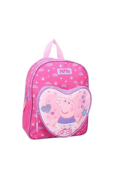 Peppa Pig Peppa made of magic schoolbag, dimensions 30x25x11 cm, multicolor