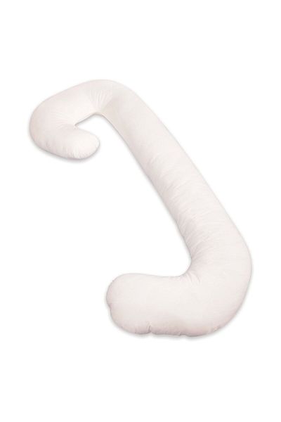 Yelajoy Maternity Pillow,C-Shape Comfortable Maternity Pillow, Cotton White,150x62x25cm