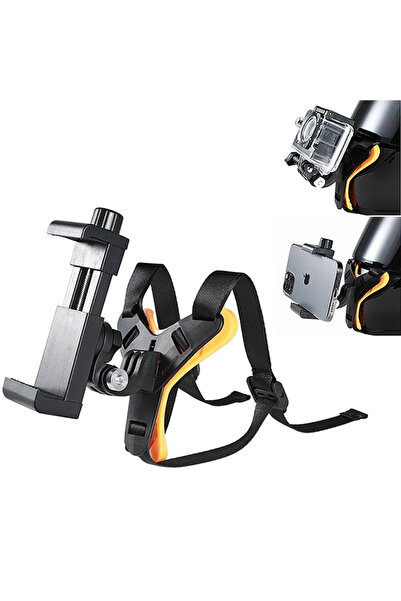 sharpdo حامل ذقن الخوذة للهواتف المحمولة وكاميرات GoPro، وحامل حزام الدراجات ...