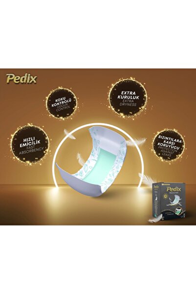 PEDİX Premium Mesane Pedi Unısex Büyük Boy Large (L) 120 Adet