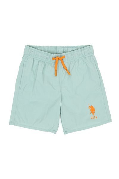 U.S. Polo Assn. Boy's Aqua Green Swim Shorts 50309615 -Vr048