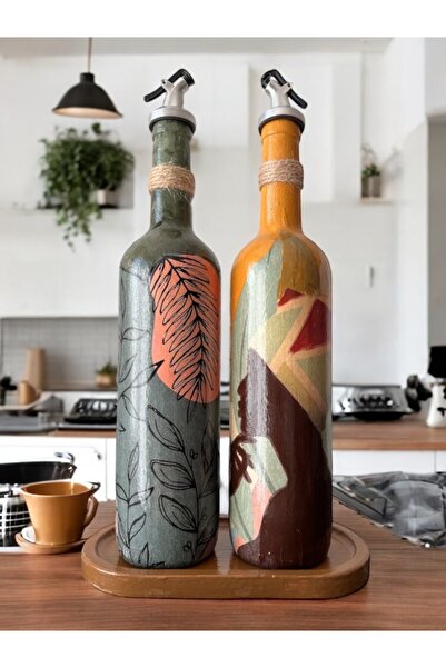 Mes Reves زجاجة زيت زيتون سائلة سعة 750 مل بتصميم عصري للنساء، وعاء زيت، مجمو...