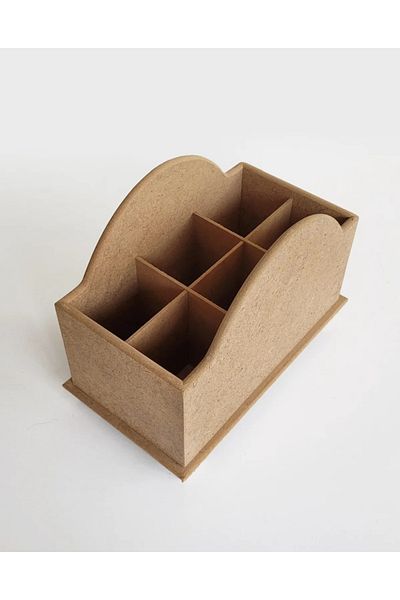 Altınyapı Hobi Market Oval Spoon Holder Raw Mdf Unpainted