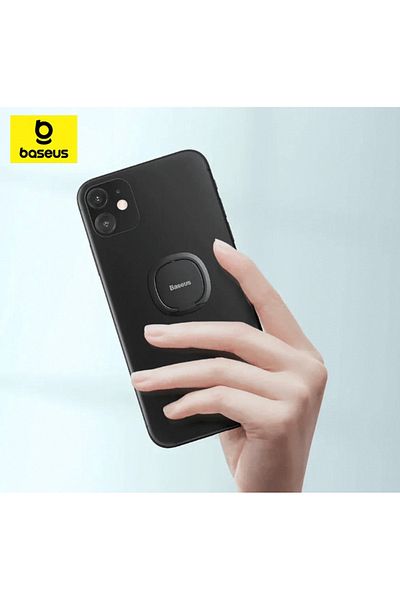 Baseus Baseus Finger Ring Holder Stickable Metal Phone Stand Mount Smartphone Holder for Xiaomi Huawei i...