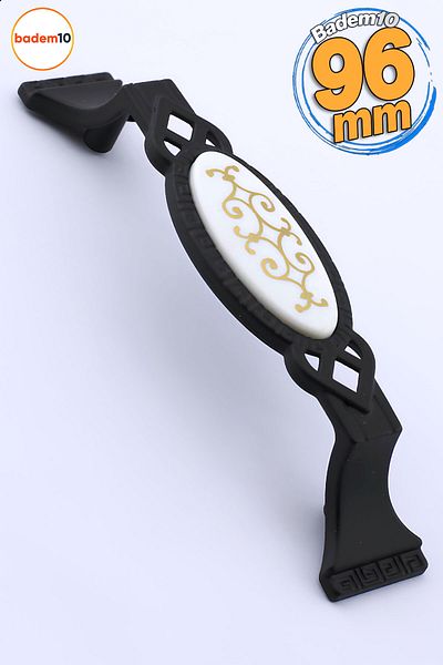 Badem10 Palmira (96MM-9.6CM) Capac sertar de bucătărie din metal negru Club