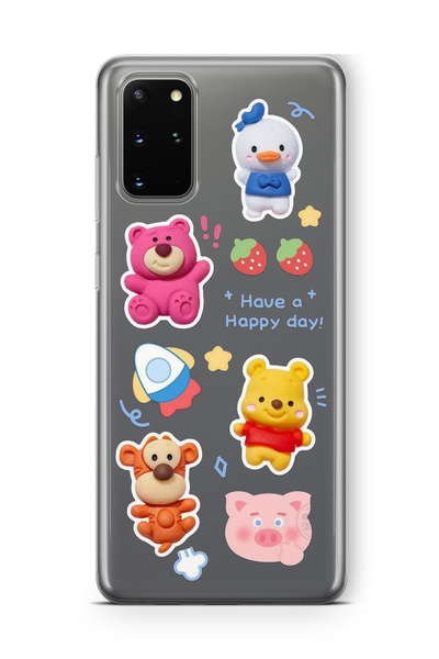 Multitronic Samsung Galaxy S20 Plus Compatible Happy Day Design Printed Trans...