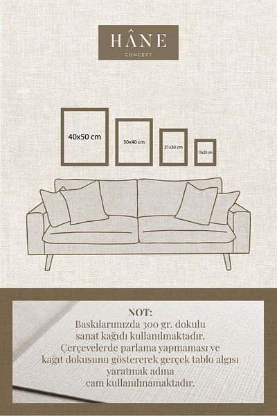 Hane Concept Tablou înrămat imprimat cu peisaj de sat de epocă, perete de galerie, imprimare artistică, decor fermă
