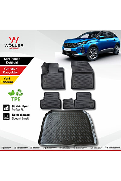 wöller Peugeot 3008 Paspas Bagaj Havuzu 2016 2024 Arası Uyumlu 3d Ultraflex Set