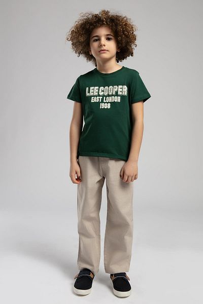 Lee Cooper Dennis boy's t-shirt emerald