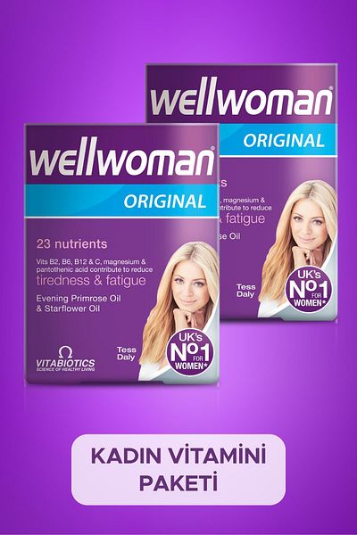 Wellwoman Omega - 6, Beta Carotene Containing Special Support Package for Women