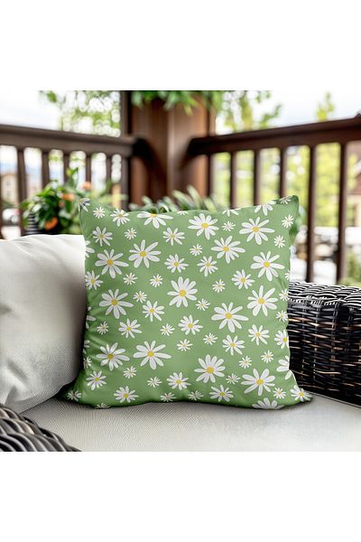 Evmila Husa de perna din catifea cu tema primavara 43x43 Cm Imprimare pe doua fete