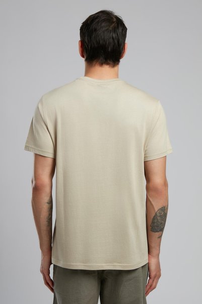 Lee Cooper Montay Erkek O Yaka T-Shirt Bej