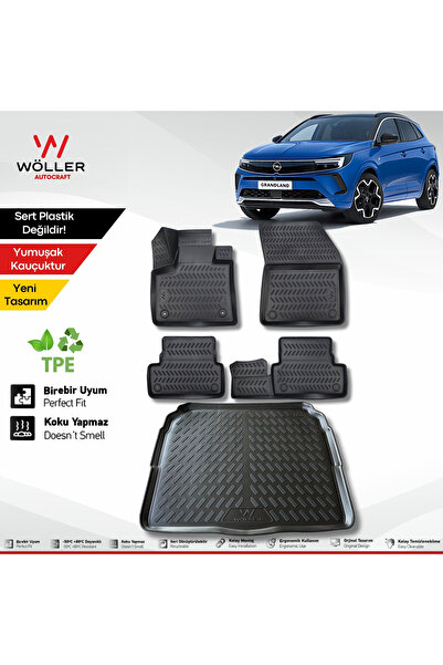 wöller Opel Grandland Paspas Bagaj Havuzu 2017 2025 Arası Uyumlu 3d Ultraflex...