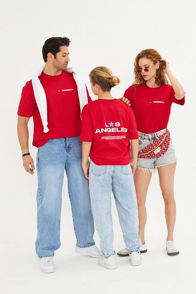 The Champ Clothing Ανδρικό μπλουζάκι Los Angeles Print 100% Cotton Oversize