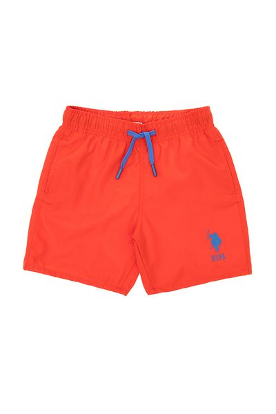 U.S. Polo Assn. Boy's Red Swim Shorts 50304092 -Vr213