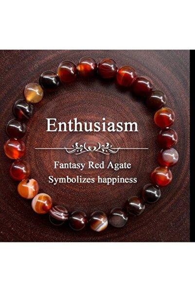 ORGANICYOU سوار العقيق الأحمر الحالم المستوحى من بوهيميا - طراز عتيق، تصميم خ...