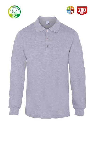 MyForm 08107 Tricou Uzunkol Eco Polo Gri
