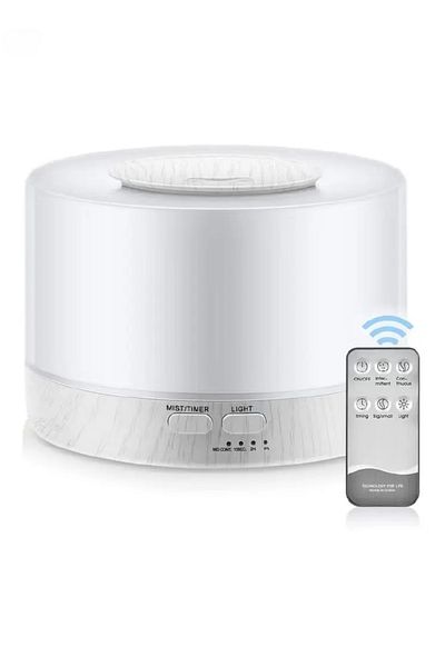 COOYA Air Humidifier, Remote Control 500ml Ultrasonic with 7 Colors LED Lights, for Bedroom Home Office