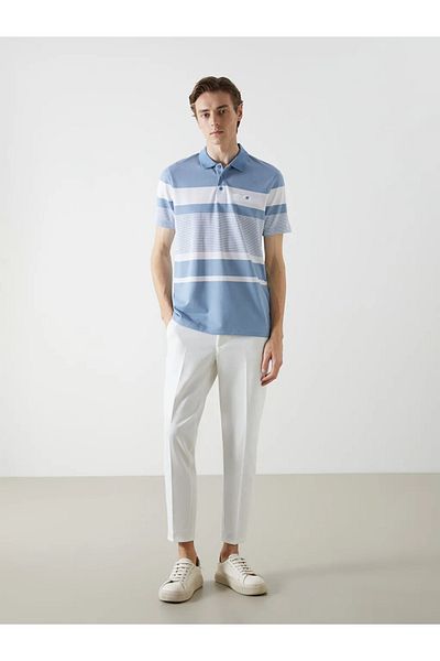 LC Waikiki Tricou pentru bărbați LCWAIKIKI Classic Polo Guler cu mânecă scurtă în dungi