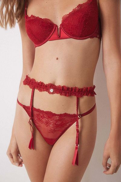 Women'secret Classic lace garter belt La Vecina Rubia