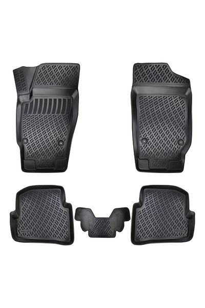 Umbrella UMBRELLA RUBBER CAR MATS SET FOR VW POLO 6Q / 9N / 9N3 IV 2002-2009