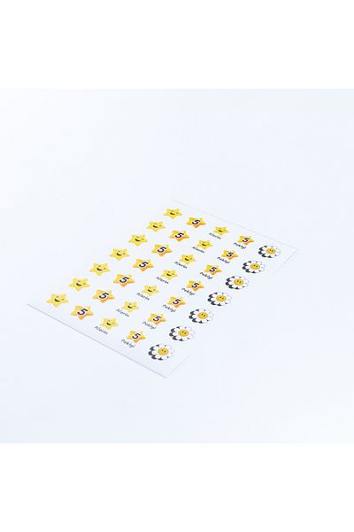 Bimotif Set of Shaped Stickers for Student Assessment, 525 Pcs