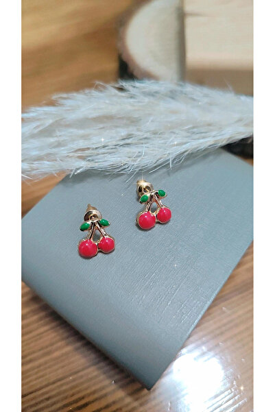 To Be Reborn Çelik Kiraz Model Kız Çocuk/Bebek Küpesi