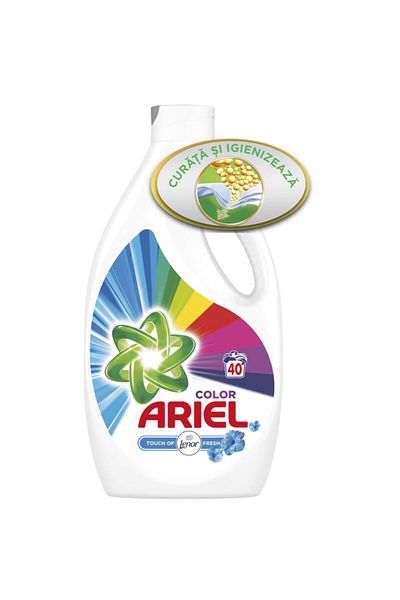 Ariel Detergent de rufe lihid Ariel Touch of Lenor Color, 40 praček