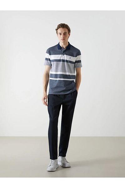LC Waikiki Ανδρικό μπλουζάκι LCWAIKIKI Classic Polo με κοντό μανίκι ριγέ πικέ