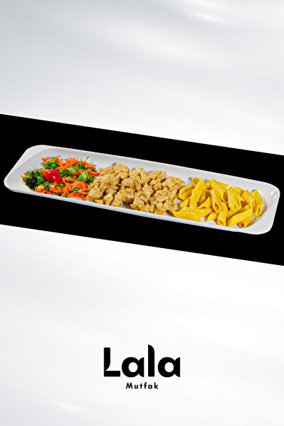 Lala Mutfak Uzun Tavuk Tabağı 47x15 cm Melamin Sunum Tabağı Şık ve Kırılmaya Dayanıklı