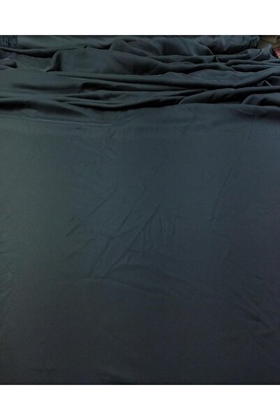 Kumaş Parça Μαύρο Σατέν Σιφόν - Λεπτό Μαλακό, 140 cm