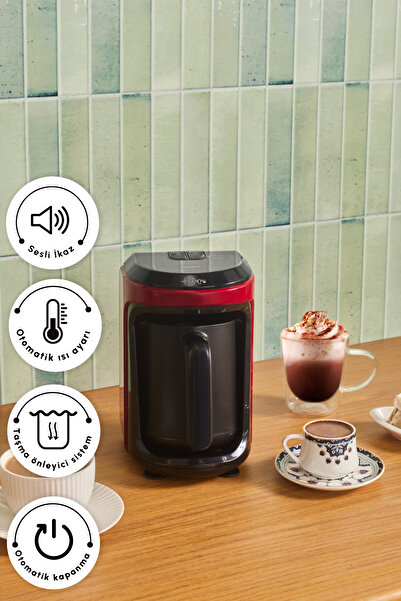 Karaca Hatır Hüps Sütlü Türk Kahve Makinesi Kırmızı