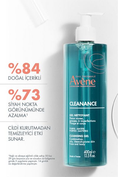 Avene Gel de curățare matifiant Cleanance pentru ten gras și predispus la acnee 400 ml