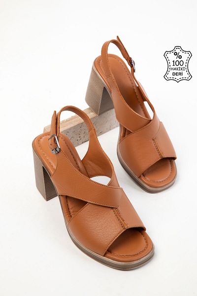 SOHO Taba Echtes Leder Damen Klassische Schuhe mit Absatz 20544