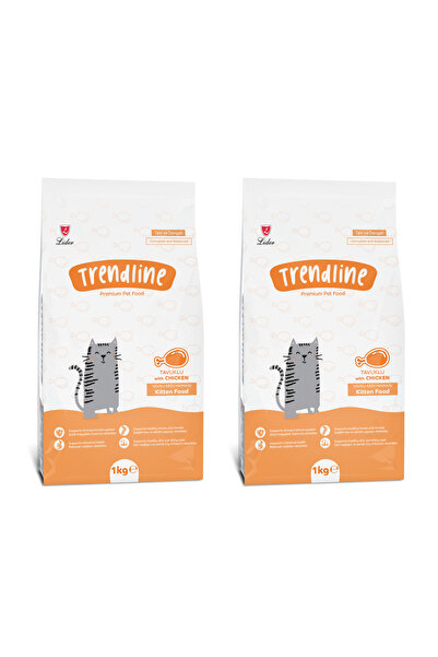 Trendline Kitten Tavuklu Yavru Kedi Maması 1 Kg * 2 Adet