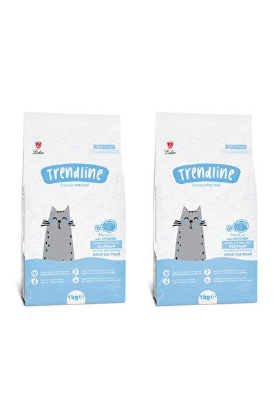 Trendline Sterilised Tavuklu Kısır Kedi Maması 1 kg 2'li Set