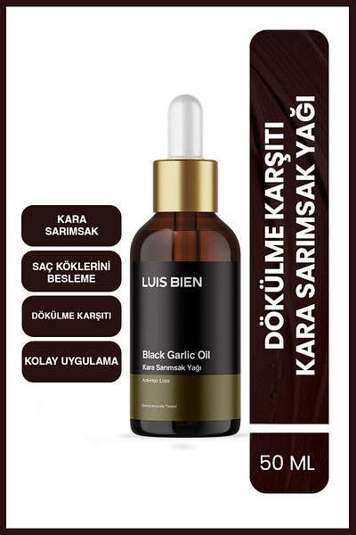 Luis Bien Black Garlic Oil |   Care for Excessive Damaged and Damaged Hair |   Nourishing & Repairing Oil |   50ml