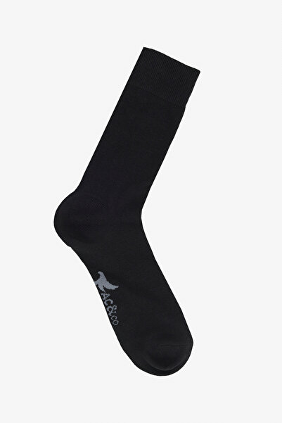 AC&Co / Altınyıldız Classics Men's Black-Navy Blue Cotton 5 Pack Socks