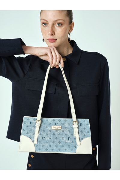 Pierre Cardin Geantă de umăr pentru femei Blue Monogram 05po25y2047