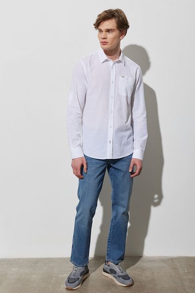 WRANGLER Texas Straight Fit Normální pas Džínové elastické džínové kalhoty